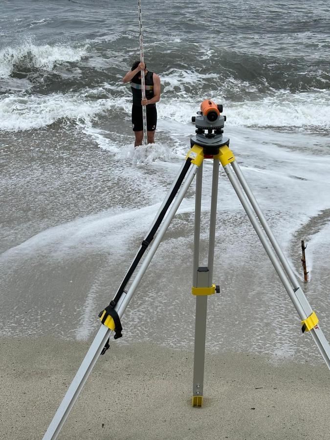 Profil de plage au niveau optique